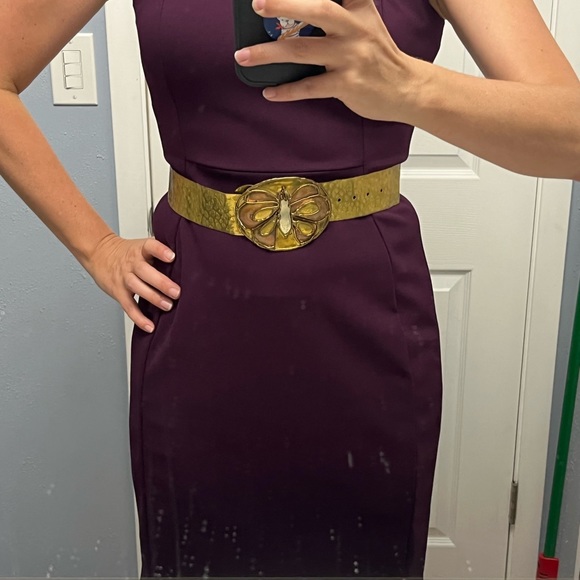 Vintage brass and copper wasp waist belt